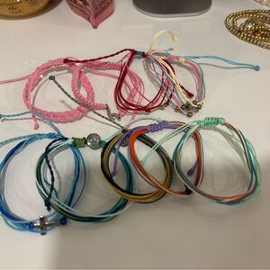 Colorful String Bracelet Bundle